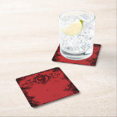 Gothic Red Skull Paper Untersetzer (Vor Ort)
