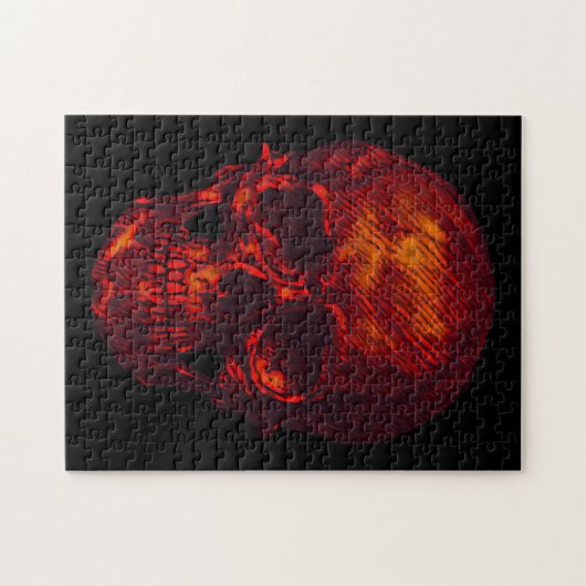 Gothic Red Skull Puzzle (Horizontal)