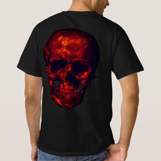 Gothic Red Skull T-Shirt (Rückseite)