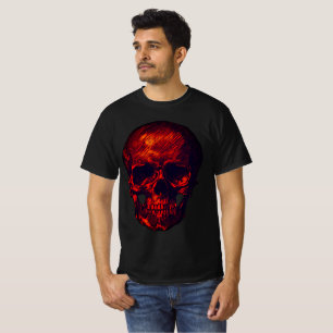 Gothic Red Skull T-Shirt