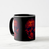 Gothic Red Skulls Tasse (Vorderseite Links)