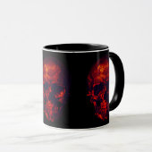 Gothic Red Skulls Tasse (VorderseiteRechts)