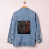 Gothic Red und Black Denim Jacket Jeansjacke (Hangar)
