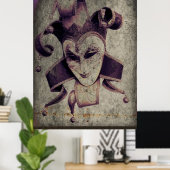 Gothic Renaissance Evil Clown Joker Poster (Heimbüro)