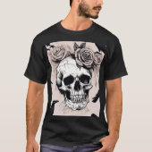 Gothic Reverie Blooms & Bones T-Shirt (Vorderseite)