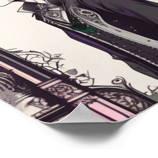 Gothic Reverie Dark Wanderer Poster (Ecke)