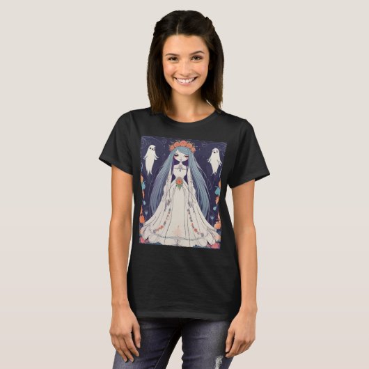 Gothic Reverie Ghost Bride T-Shirt (Vorne ganz)