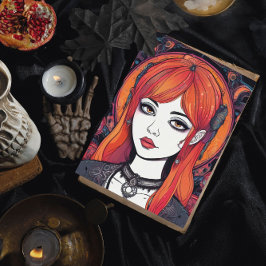 Gothic Reverie Orange Girl Poster