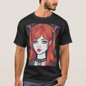 Gothic Reverie Orange Girl T-Shirt (Vorderseite)