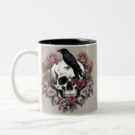 Gothic Reverie Ravens Liebe Zweifarbige Tasse