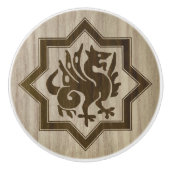 Gothic Revival Dragon Ceramic Pull Keramikknauf (Vorderseite)
