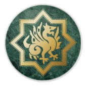 Gothic Revival Dragon Ceramic Pull Keramikknauf (Vorderseite)