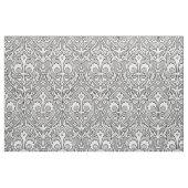Gothic Revival Fleur de Lys - Schwarz und Weiß Stoff (Fat Quarter (45,7 x 55,9 cm))