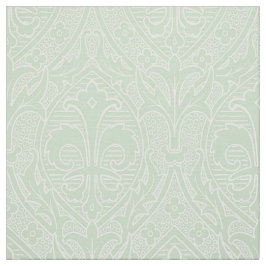 Gothic Revival Fleur de Lys - Tint of Absinthe Stoff