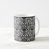 Gothic Revival Floral Coffee Tasse (VorderseiteRechts)
