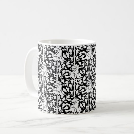 Gothic Revival Lions Coffee Tasse (Vorderseite Links)