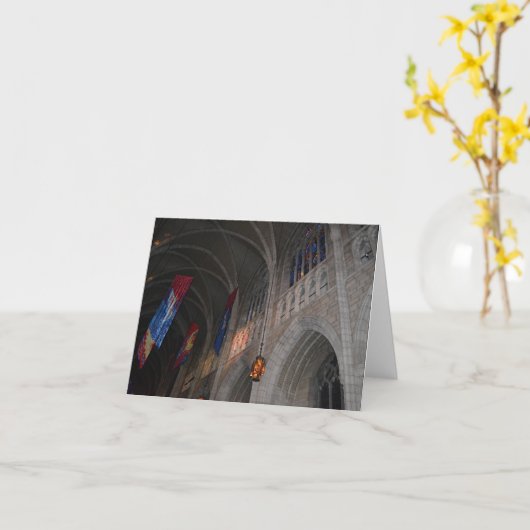 Gothic Revival note card Karte (Gelbe Blume)