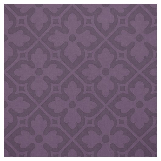 Gothic Revival Quatrefoils, Eggplant Stoff (Muster)