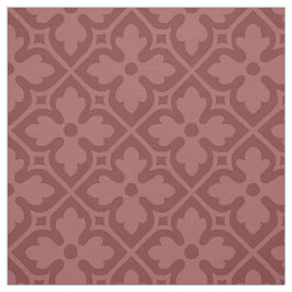 Gothic Revival Quatrefoils, Soft Burgund Stoff