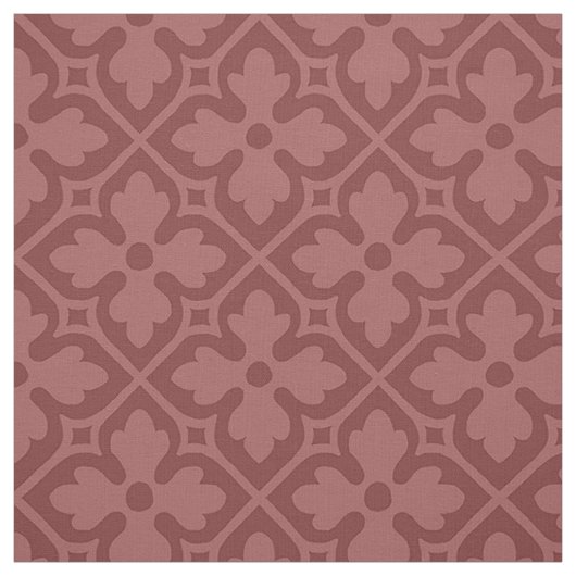 Gothic Revival Quatrefoils, Soft Burgund Stoff (Muster)