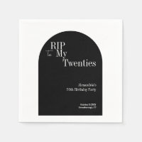 Gothic RIP 20 s 30. Geburtstag Party Schwarz und W