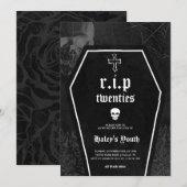 Gothic RIP Twenties 20s Funny 30th Birthday Einladung (Vorne/Hinten)
