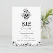 Gothic RIP Twenties 30. Geburtstagseinladung Einladung (Stehend Vorderseite)