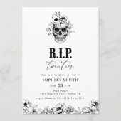 Gothic RIP Twenties 30. Geburtstagseinladung Einladung (Vorderseite)