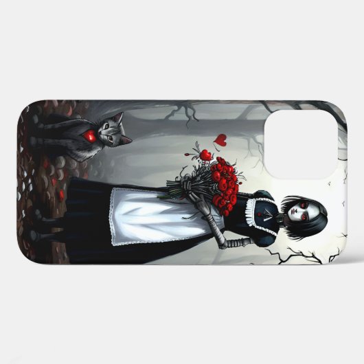 Gothic Robot Girl Case-Mate iPhone Hülle (Rückseite (Horizontal))