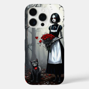 Gothic Robot Girl iPhone 16 Pro Hülle