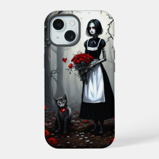 Gothic Robot Girl iPhone 15 Hülle