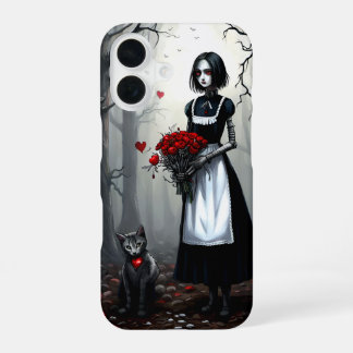 Gothic Robot Girl iPhone 16 Hülle