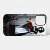 Gothic Robot Girl iPhone Hülle (Rückseite (Horizontal))