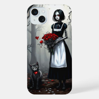 Gothic Robot Girl iPhone 15 Plus Hülle
