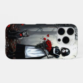 Gothic Robot Girl iPhone Hülle (Rückseite (Horizontal))