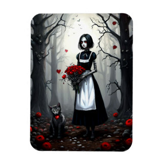 Gothic Robot Girl Magnet