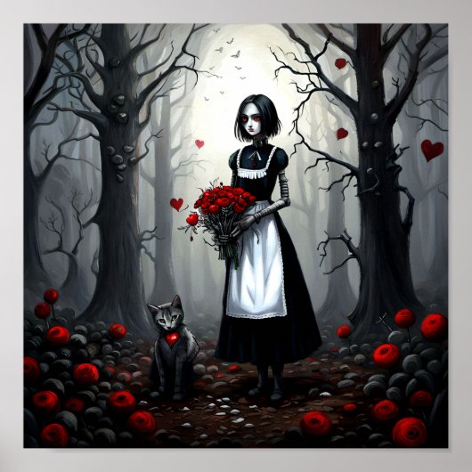 Gothic Robot Girl Poster (Vorne)