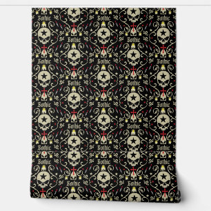 Gothic Rock Wohngestaltung Tapete