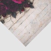 Gothic Romance Dark Burgundy Roses FE1R Decoupage Seidenpapier (Ausschnitt)