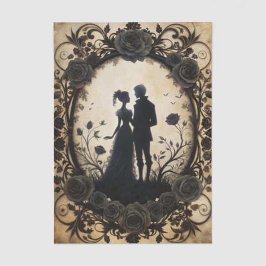 Gothic Romance Decoupage Seidenpapier (Vorderseite)