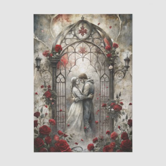 Gothic Romance Dekoupage Seidenpapier (Vorderseite)