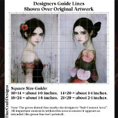 Gothic Romance Ethereal Women, Pair EX5 Decoupage Seidenpapier