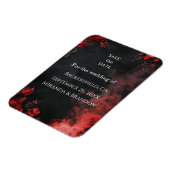 Gothic Romance Floral Save the Date Magnet (Linke Seite)