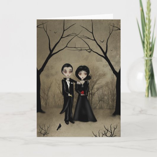 Gothic Romance Grußkarte Karte (Vorderseite)