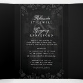 Gothic Romance Halloween (Foto) & MENU UAWG #1 Dreifach Gefaltete Einladung (Innenseite Mitte)