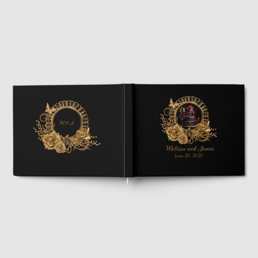 Gothic Romance Hochzeitsempfang Gästebuch (Voll)
