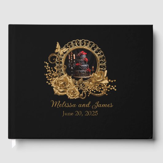 Gothic Romance Hochzeitsempfang Gästebuch (Vorderseite)