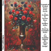 Gothic Romance Red and Black Rose EF7R Decoupage Seidenpapier