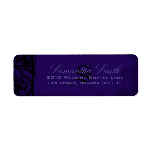 Gothic Romance Return Label (Vorne)