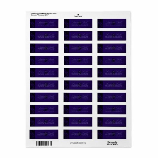 Gothic Romance Return Label (Vorne)